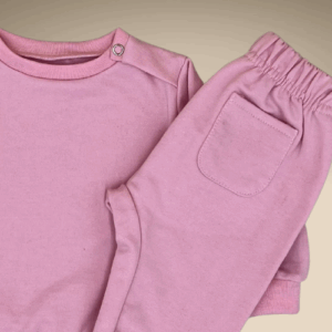 Conjunto pantalón y sudadera de bebé - 3 meses, Rosa