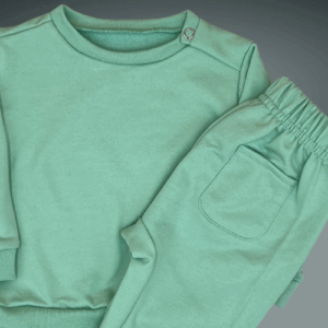 Conjunto pantalón y sudadera de bebé - 3 meses, Verde