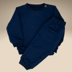 Conjunto pantalón y sudadera de bebé - 3 meses, Azul Marino