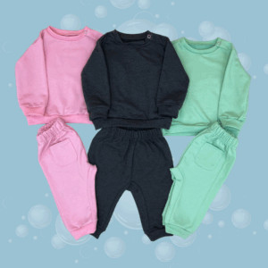 Conjunto pantalón y sudadera de bebé